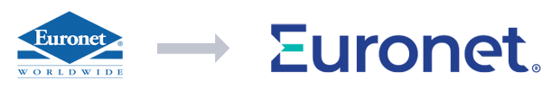 Old Euronet logo to new Euronet logo